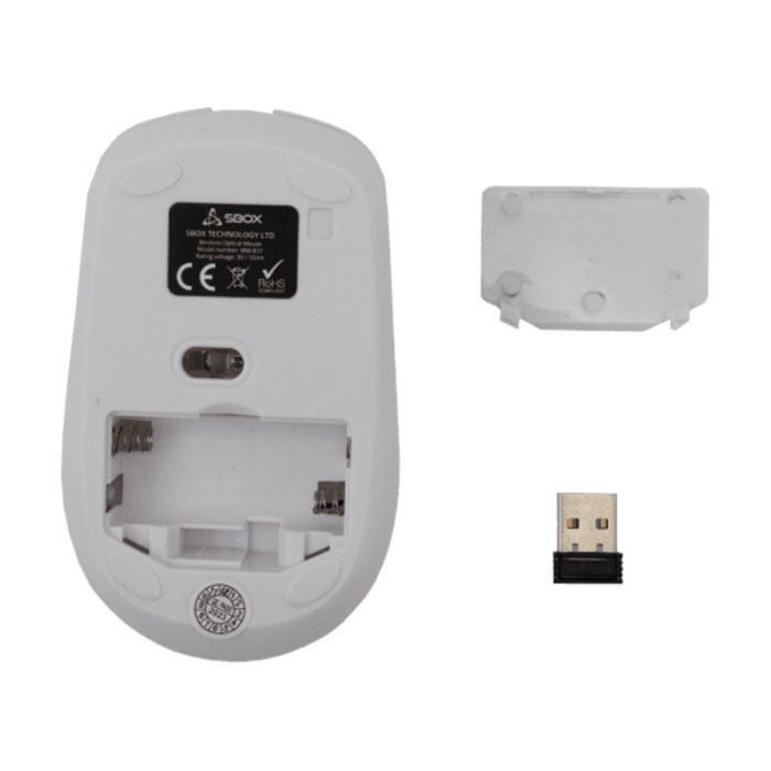 Souris Sans Fil Optique SBOX WM-837 - Blanc