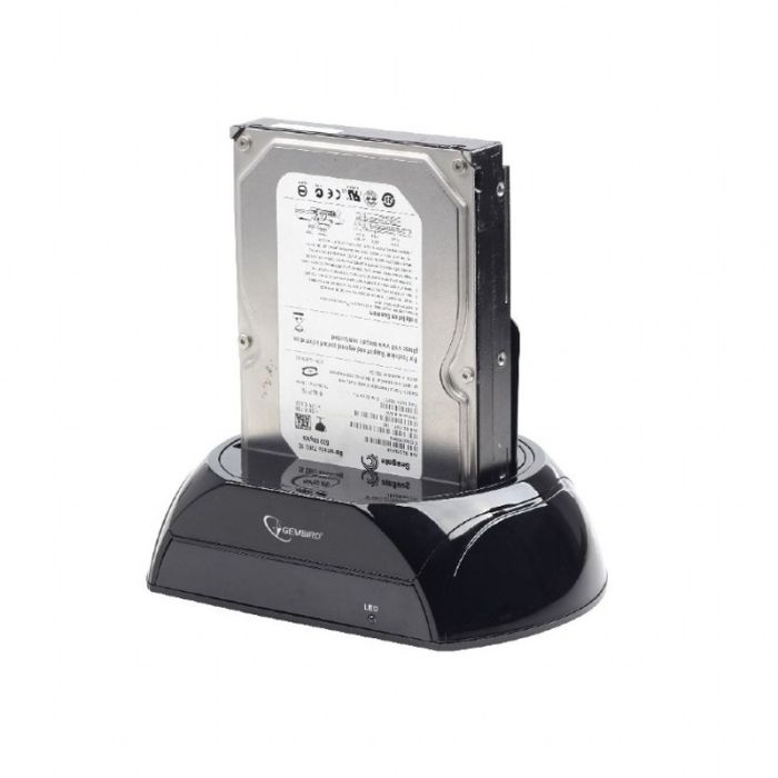 Station d'accueil GEMBIRD pour disque dur SATA & USB 3.0 - Noir