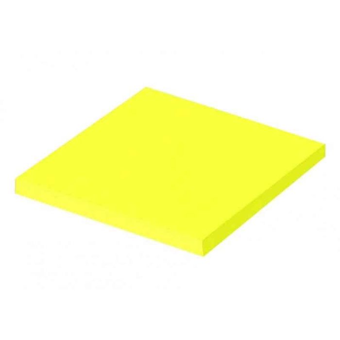 Stick Notes 75X75 Cube Brillant 100 Feuilles - Jaune