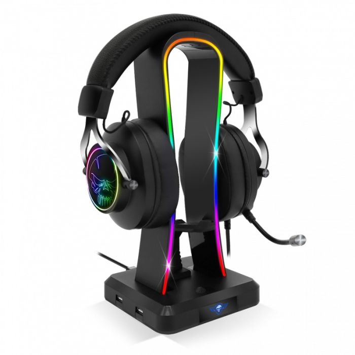 Support de casque SPIRIT OF GAMER STD1 RGB - Noir