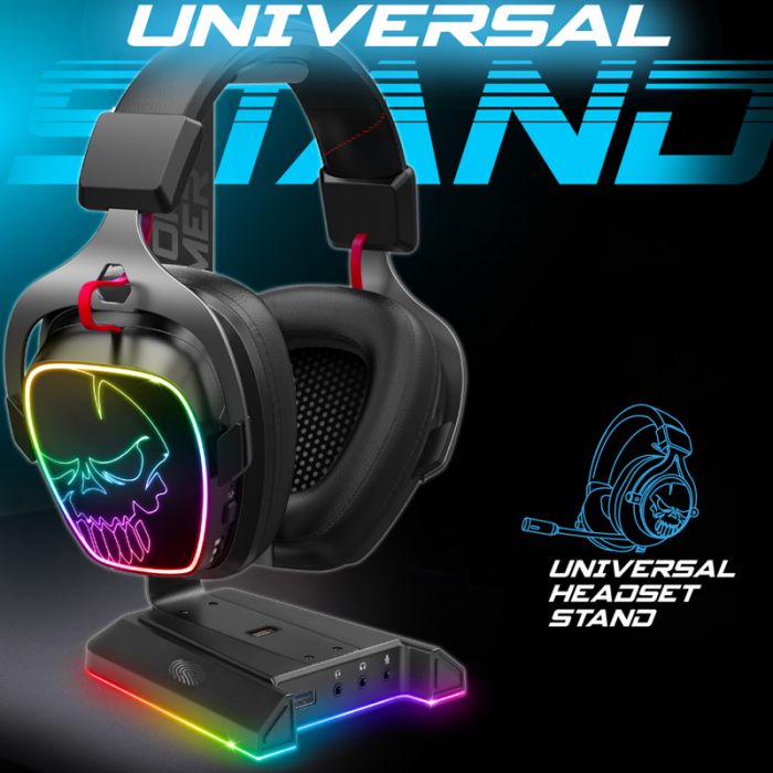 Support de casque SPIRIT OF GAMER STD5 SENTINEL 7.1 RGB - Gris