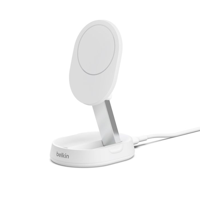 Support De Charge Sans Fil Magnétique BELKIN BoostCharge Pro Qi2 15W - Blanc