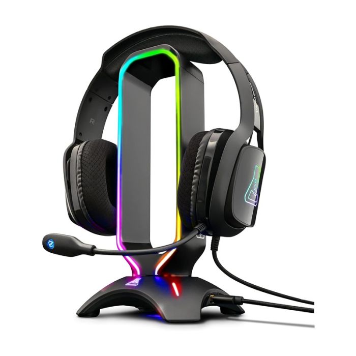 Support G-LAB K-STAND RADON RGB Pour Casque Gamer - Noir