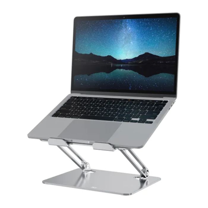 Support Pour Notebook TNB iClick Ajustable en métal - Silver