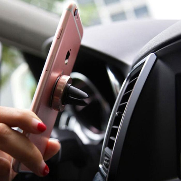 Support Voiture Magnétique Pour Smartphone - Noir