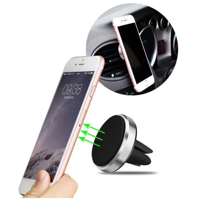 Support Voiture Magnétique Pour Smartphone - Noir