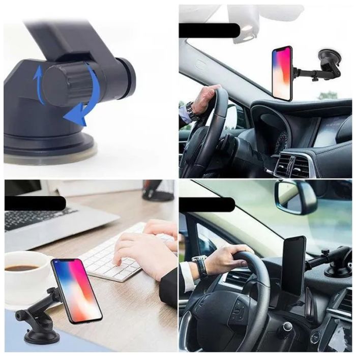 Support Voiture QY-020 Pour Smartphone - Noir