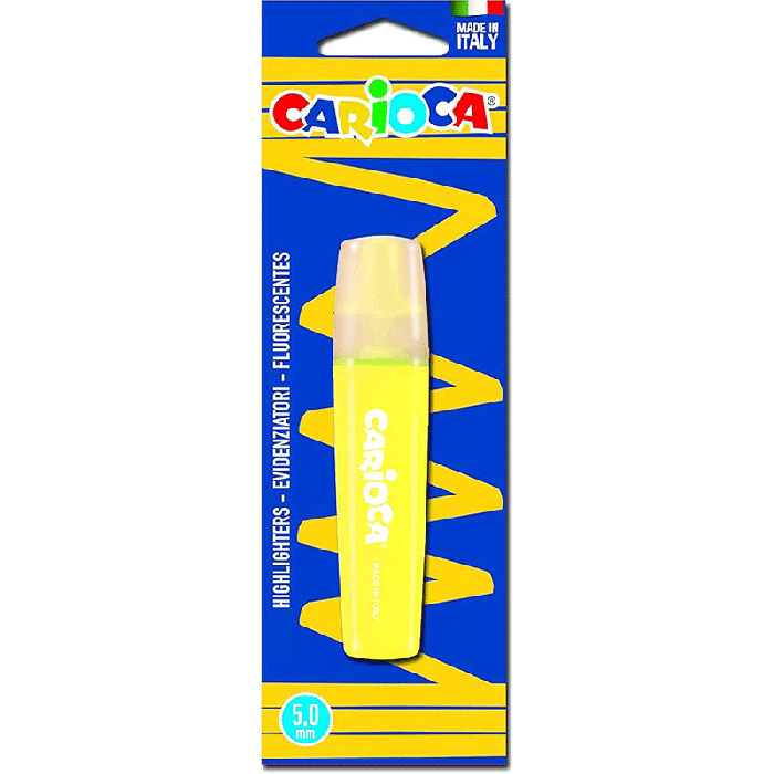 Surligneurs CARIOCA Memolight - Jaune