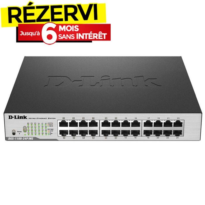 Switch D-LINK 24 Ports 12 Ports 10/100/1000Mbps PoE + 12 Ports 10/100/10