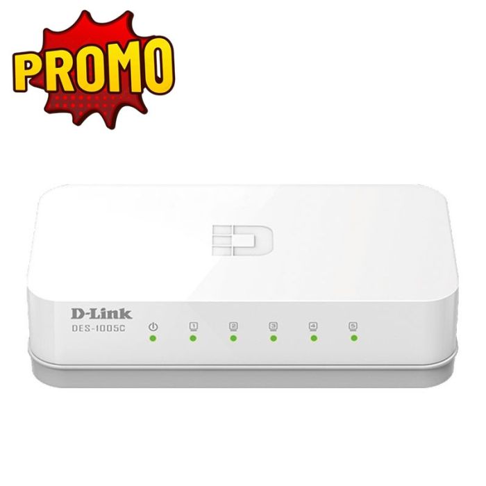 Switch D-LINK 5 Ports 10/100 Mbps - Blanc (DES-1005C)