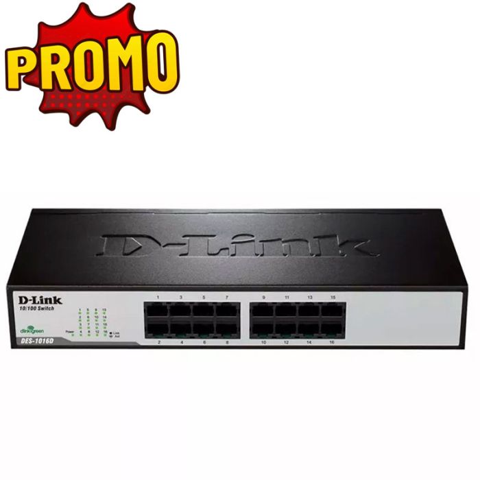 Switch Rackable/De Bureau D-Link DES-1016DE 16 ports 32 Gbit/s