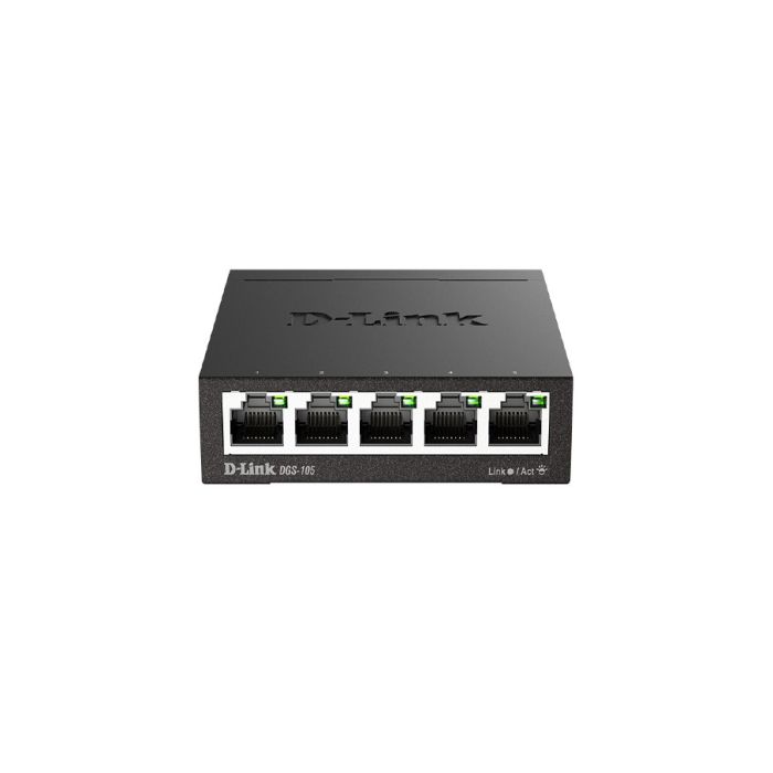 Switch D-Link DGS-105E 5x ports Ethernet Gigabit 10/100/1000-T MBPS 