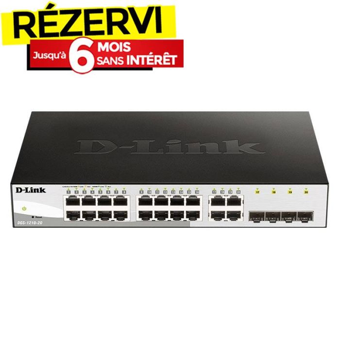 Switch D-Link DGS-1210-20 16 Ports 10/100/1000 Mbps
