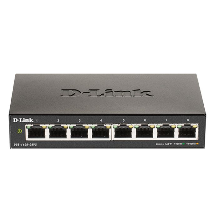 Switch D-LINK Intelligent 8 PORTS POE- (DGS-1100-08PV2)