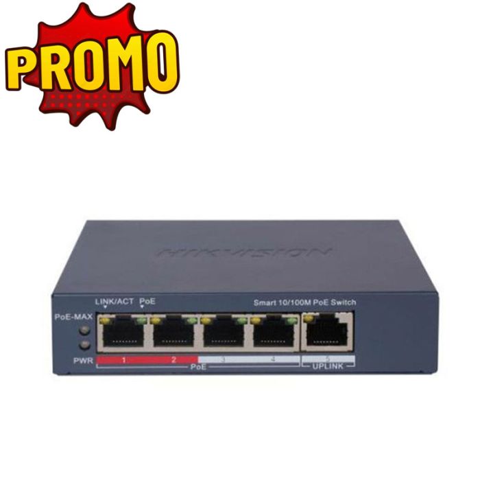 Switch De Bureau HIKVISION POE 5 Ports 10/100 Mbps - (DS-3E1105P-EIM)