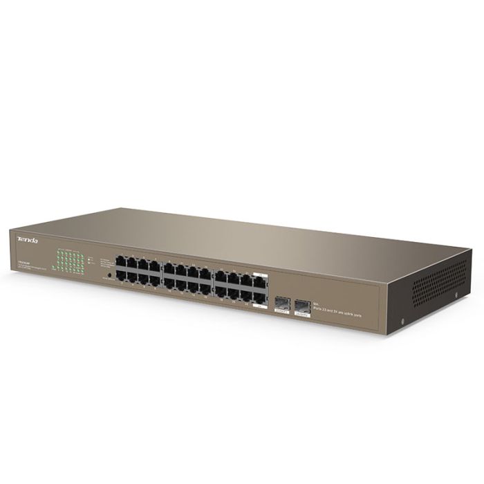 Switch de bureau TENDA TEG1024F à 24 ports avec 2 emplacements SFP