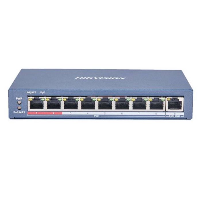 Switch HIKVISION 8 Ports Poe Fast Ethernet 10/100 Mbps