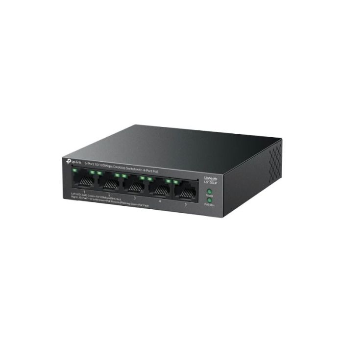 Switch TP-LINK 5 Ports 10/100MBS 4 Ports POE 250M BUDGET POE 41W