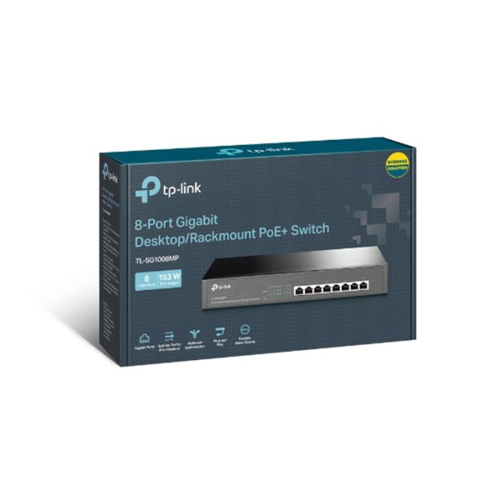 Switch TP-Link 8 Ports (Gigabyte) POE+ 126W 