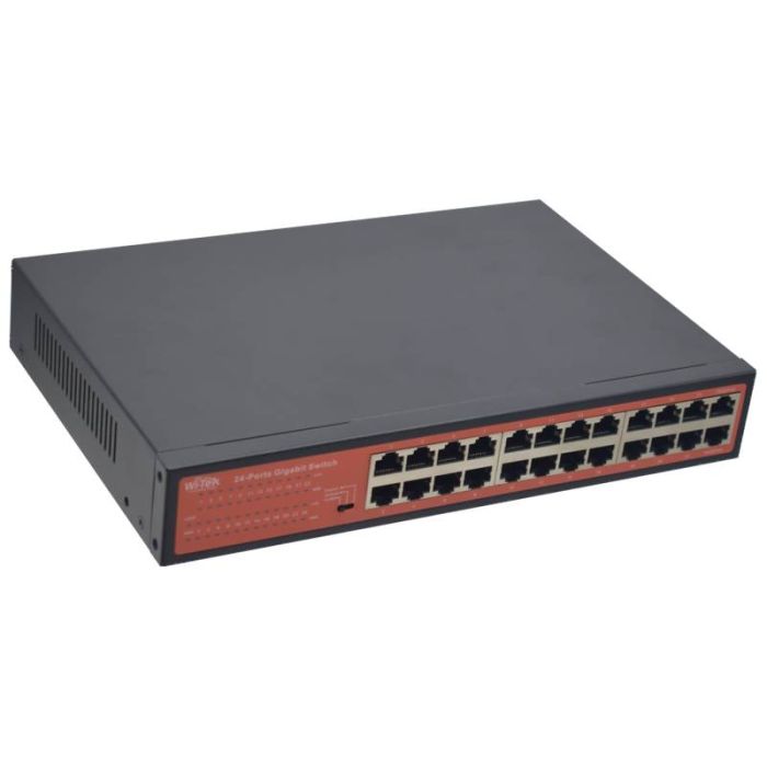 Switch Witek 22 Ports RJ45 100/1000Mbps avec 2 Ports Uplink RJ45