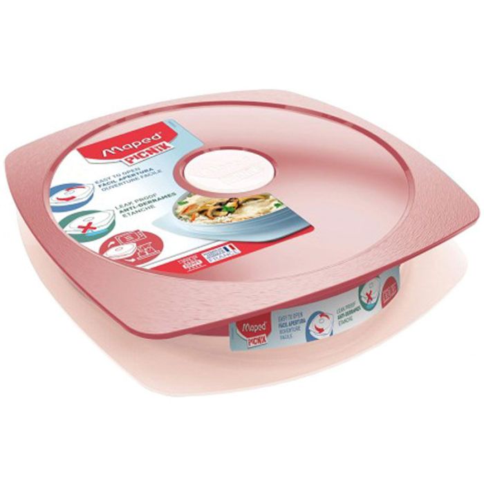 Assiette à déjeuner pour Adulte MAPED 870202 Rouge