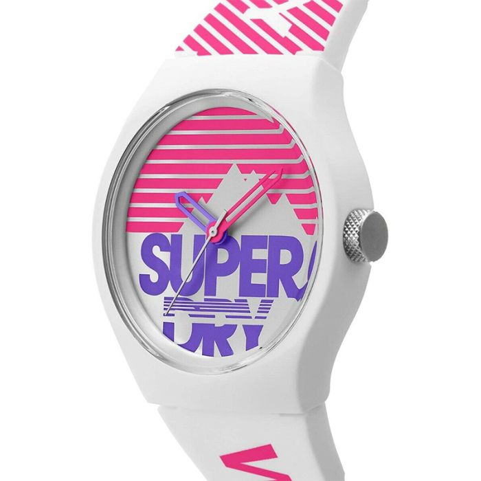 Montre Femme SUPERDRY - Blanc & Rose (SYL-255WP)