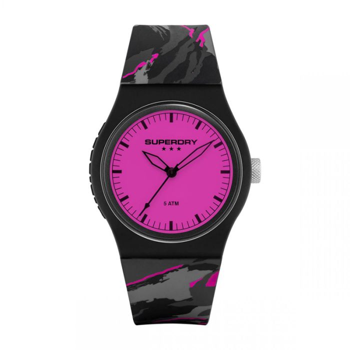 Montre Femme SUPERDRY - Camouflage Rose & Gris (SYL-270BP)