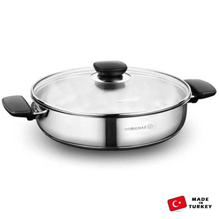 Sauteuse KORKMAZ KAPPA 28 x 9 CM - Inox