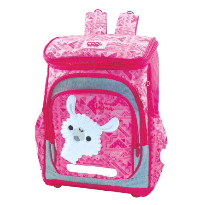 Sac à Dos Primaire COOL SCHOOL Ergo Lama Taille L Pour Fille - Rose