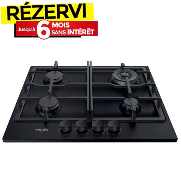 Table De Cuisson WHIRLPOOL TKRL661NB 4 Feux - Noir