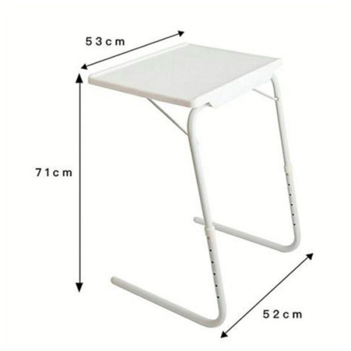 Table Portable et Pliable Mate Pour Ordinateur Portable - Blanc