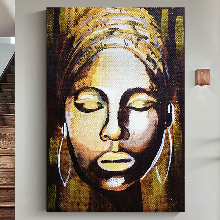 Tableau De Décoration 80 x 120 cm Femme Africaine (MY16-T02)