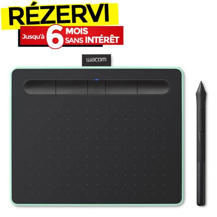 Tablette Graphique WACOM Intuos  Bluetooth - Pistache (CTL-6100WLE-S)