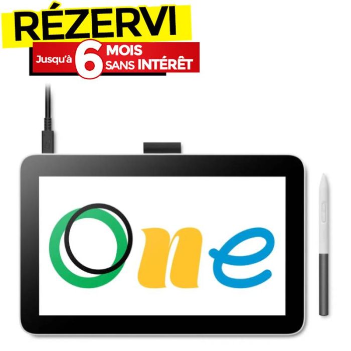 Tablette Graphique WACOM One 12 11.6'' FHD (DTC121W0B)