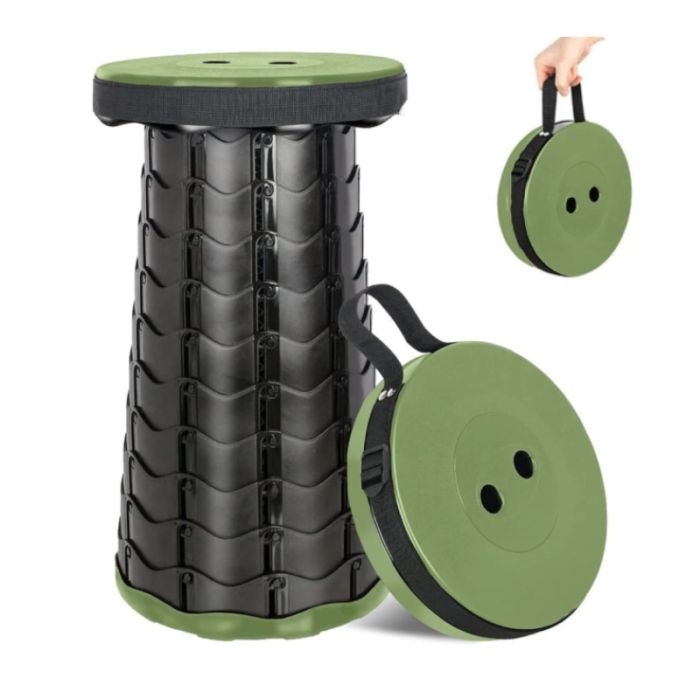 Tabouret Pliant Télescopique Portable - Vert