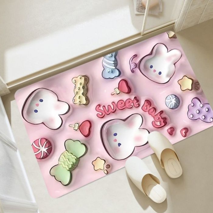 Tapis De Salle De Bain Antidérapant 3D Sweet Baby