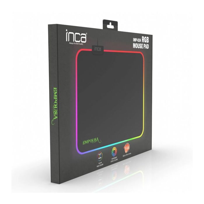 Tapis De Souris Gamer INCA IMP-024 RGB - Noir