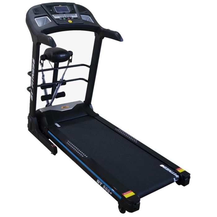 Tapis Roulant BT FITNESS BT500+ Avec Plaque Vibrante - Noir & Bleu