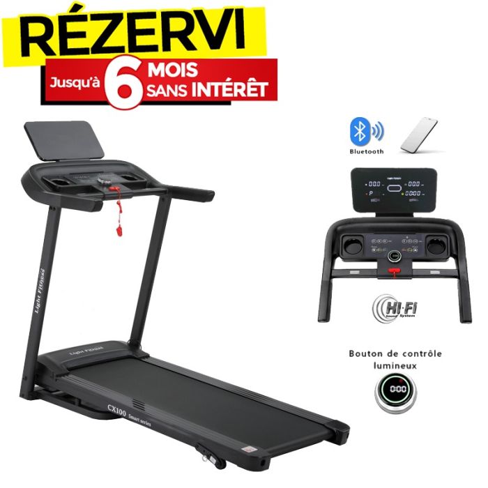 Tapis Roulant LIGHT FITNESS CX100 - Noir