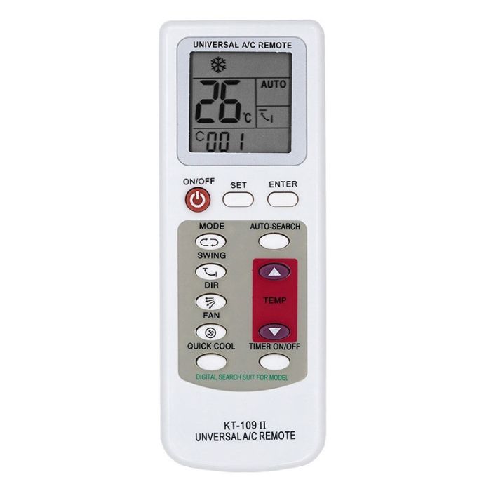 Télécommande Universelle Pour Climatiseurs KT-109II – Blanc