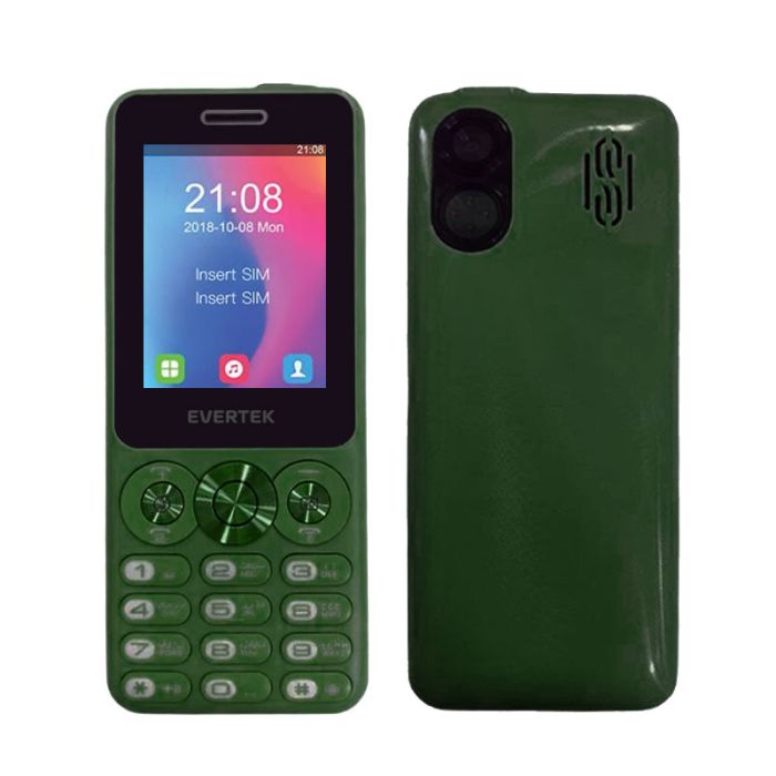 Téléphone Portable EVERTEK E24 - Vert