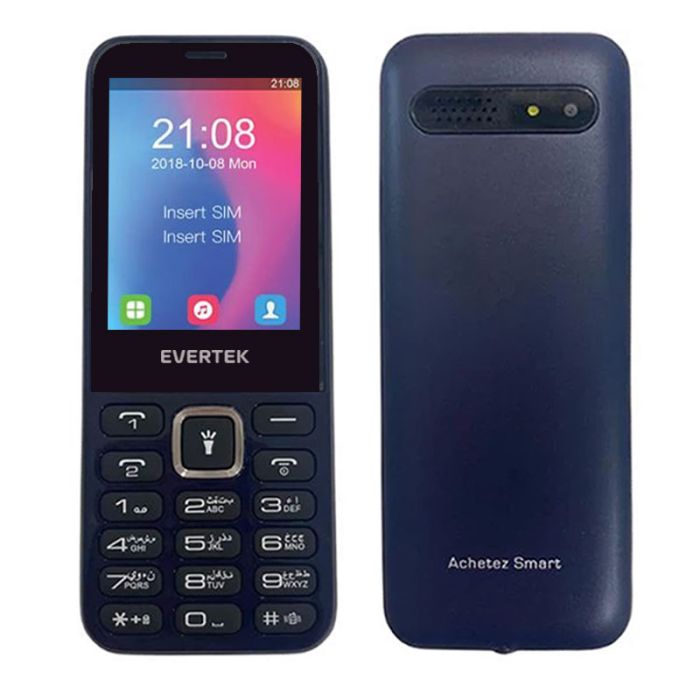 Téléphone Portable EVERTEK E28 - Bleu