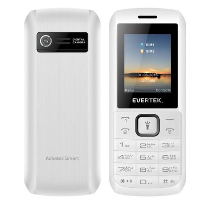 Téléphone Portable EVERTEK Pokito - Noir & Blanc