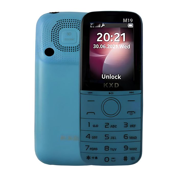 Téléphone Portable KXD M19 - Bleu Clair