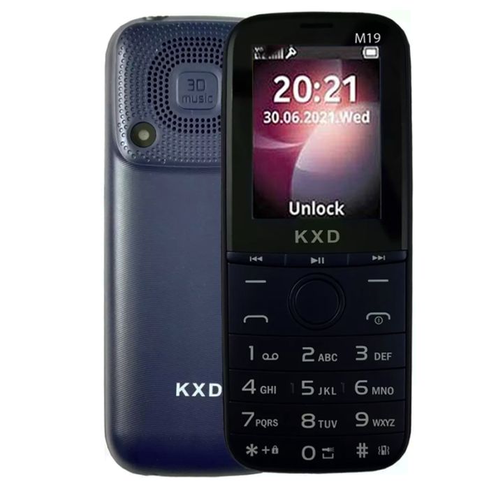 Téléphone Portable KXD M19 - Bleu Foncé