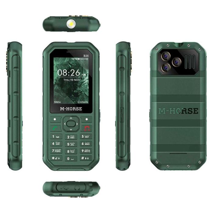 Téléphone Portable M-HORSE B26 - Vert