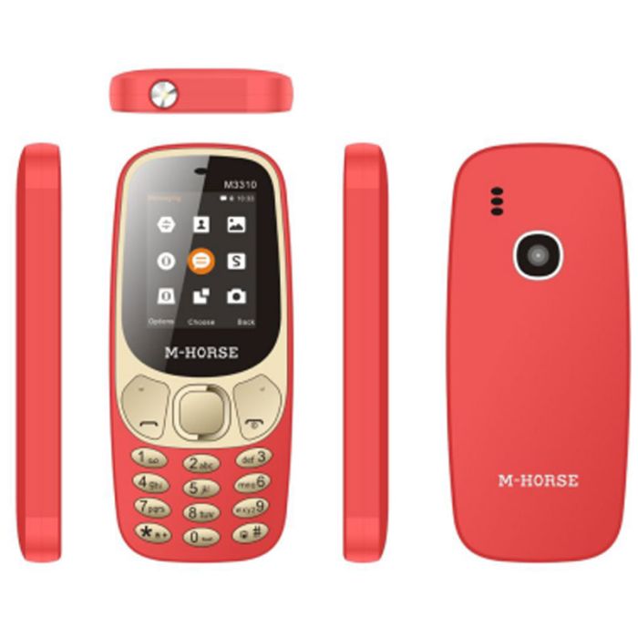 Téléphone Portable M-HORSE M3310 - Rouge