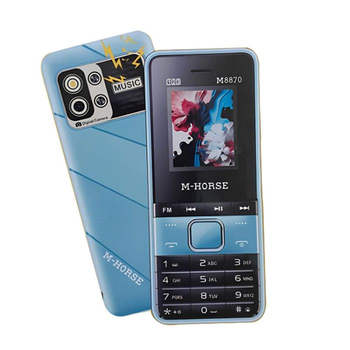 Téléphone Portable M-HORSE M8870 - Bleu