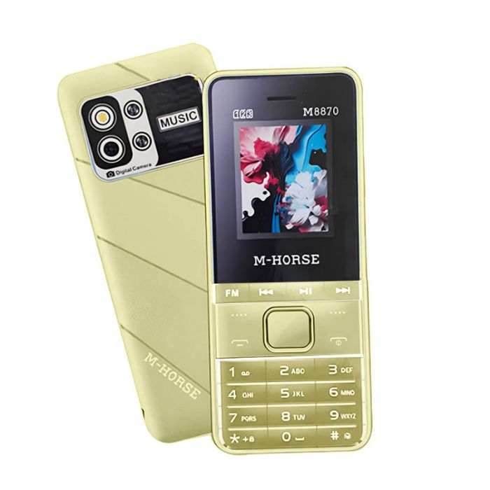 Téléphone Portable M-HORSE M8870 - Gold