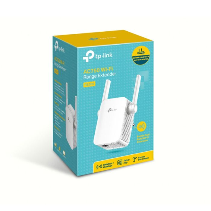 Répéteur WiFi / Point d'accès TP-LINK WiFi 5 bi-bande (AC750 Mbps) - Blanc